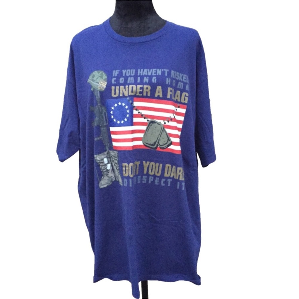 PORT & COMPANY MARINES BLUE TEE